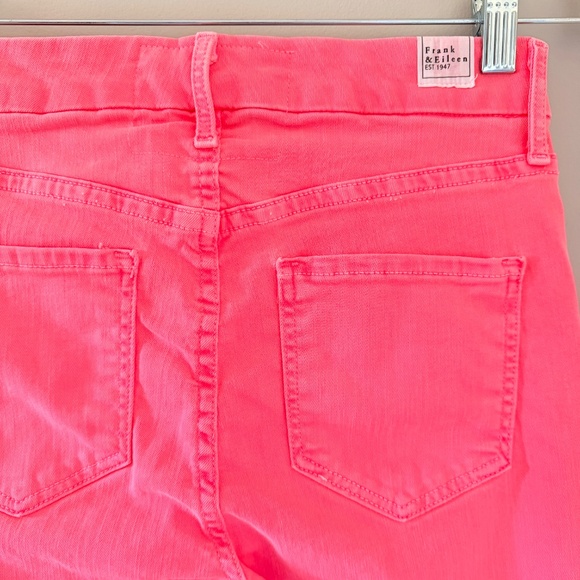 Frank & Eileen SLIGO Italian Performance Denim in Neon Strawberry (Size 26) - Picture 5 of 7